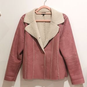 🌸 Dusty Rose Sherpa lined Jacket 🌸